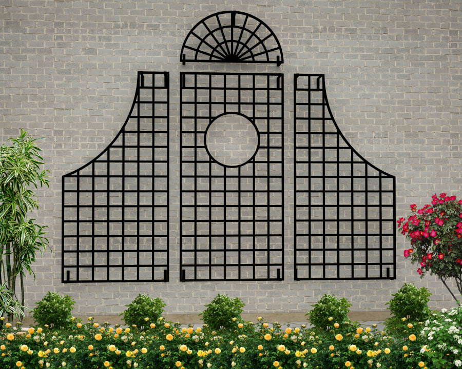 classic-garden-elements-lamport-hall-treillage-spalier-grand-set image 2
