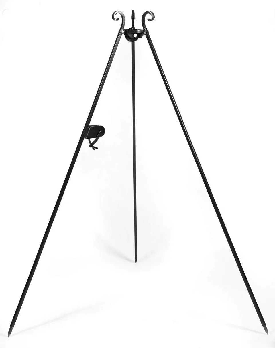 cookking-dreibein-mit-kurbel-180-cm-naturstahl-grillgestell image 1