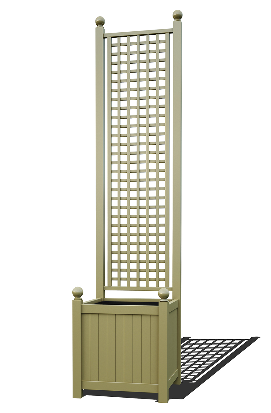 classic-garden-elements-phrikias-pflanzk-bel-mit-spalier-schwarz image 3