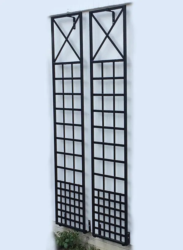 classic-garden-elements-croome-wandrankgitter-metall-44x200-schwarz image 1