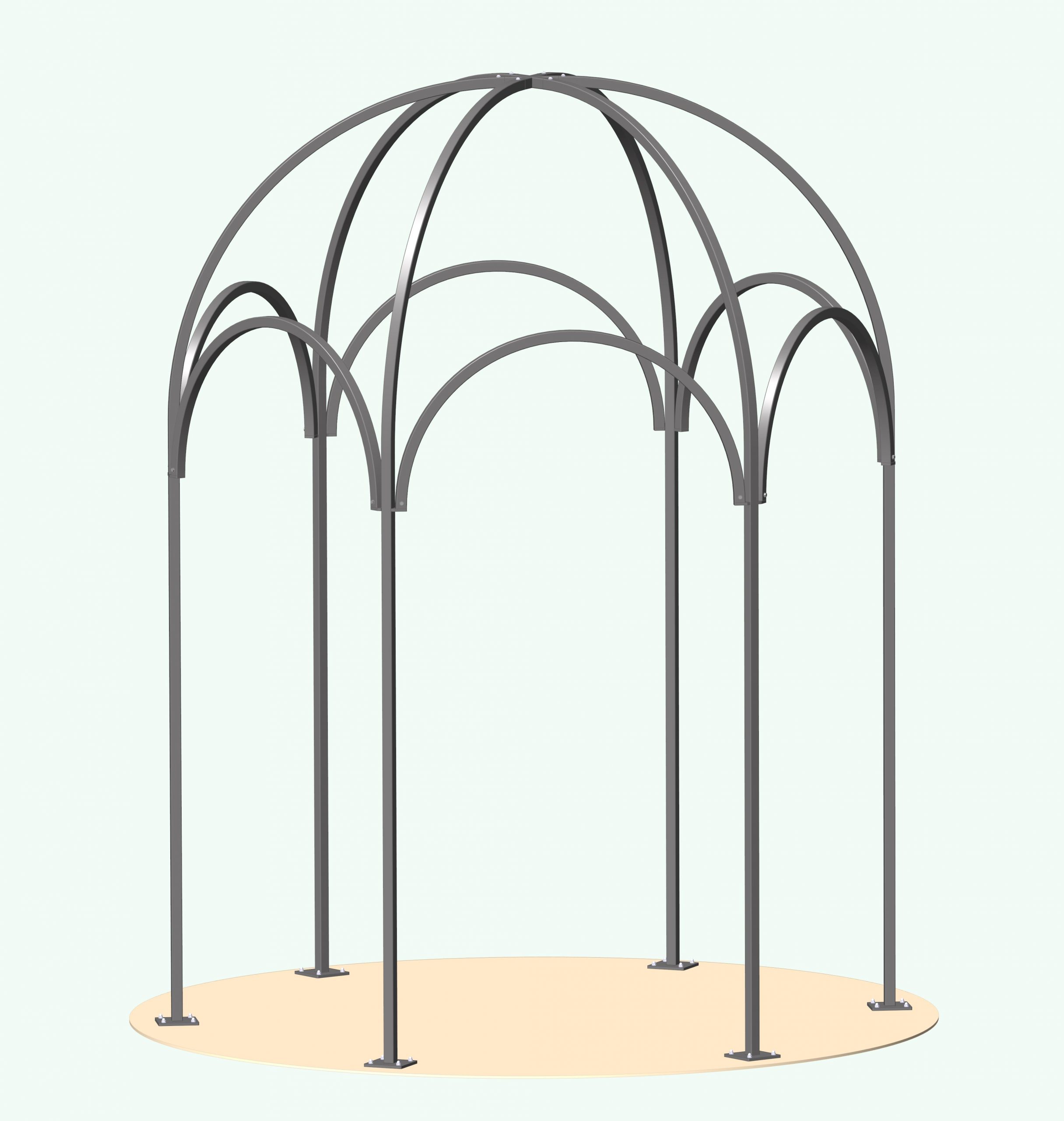 classic-garden-elements-firenze-pavillon-metall-schwarz-270-cm image 8