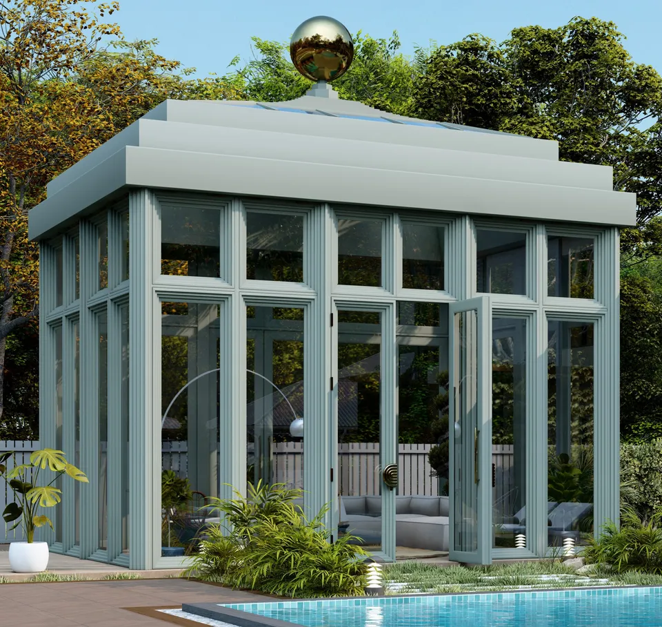classic-garden-elements-pall-beach-poolhaus-bauhaus-glashaus image 1