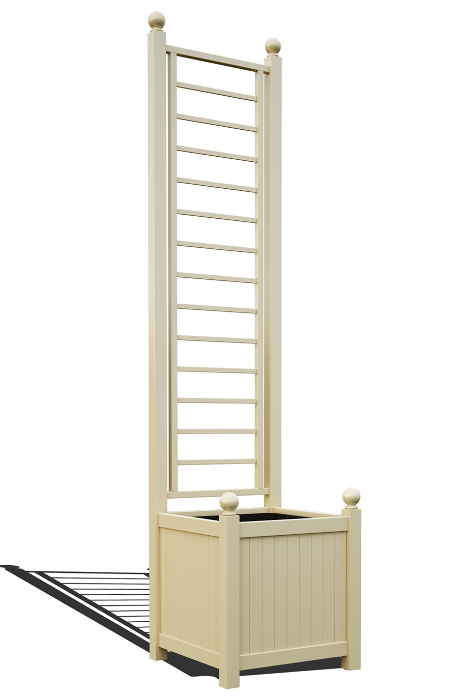 classic-garden-elements-polymestor-pflanzk-bel-mit-spalier-schwarz image 2