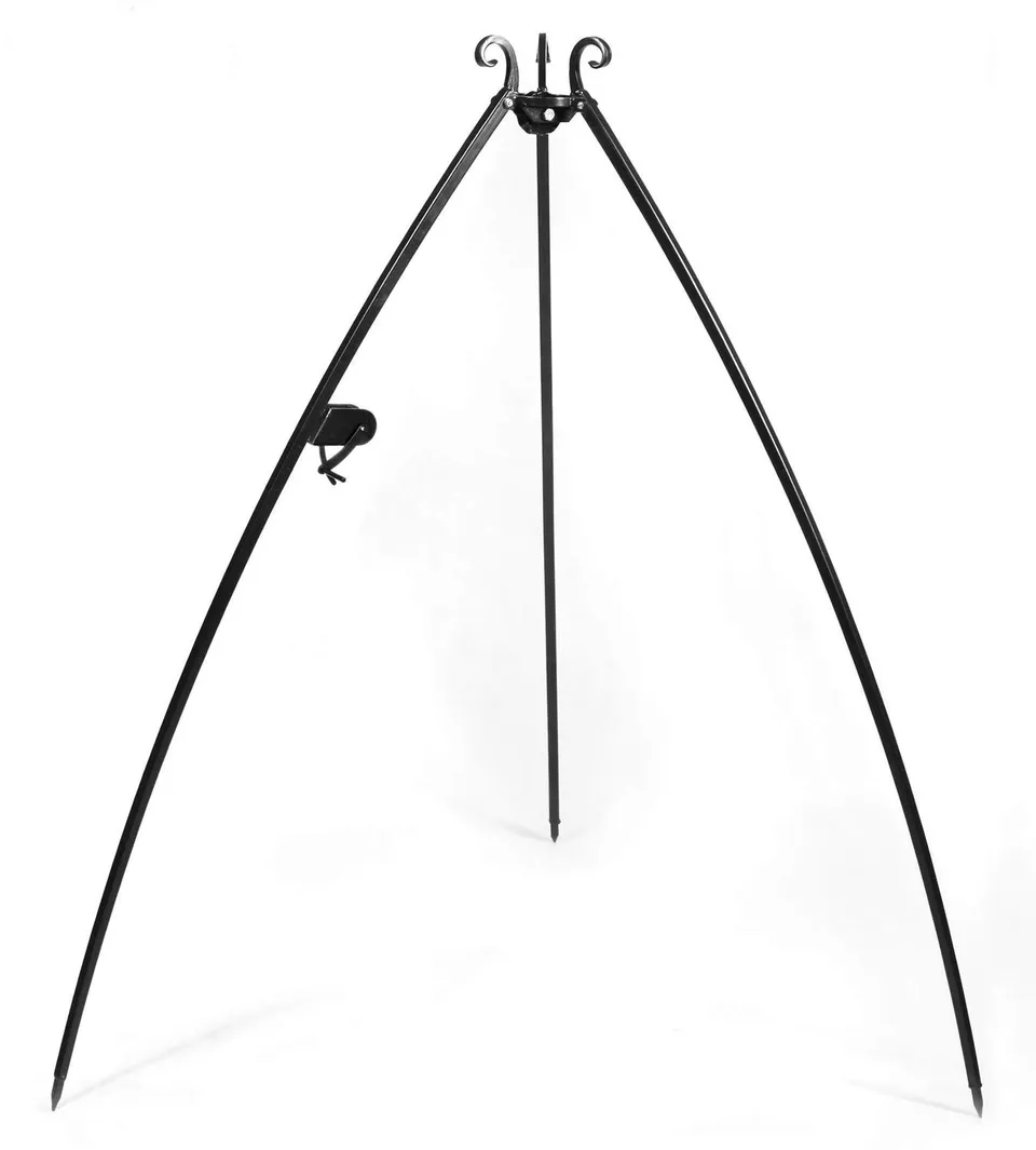 cookking-dreibein-mit-kurbel-200-cm-schwenkgrill-naturstahl image 1