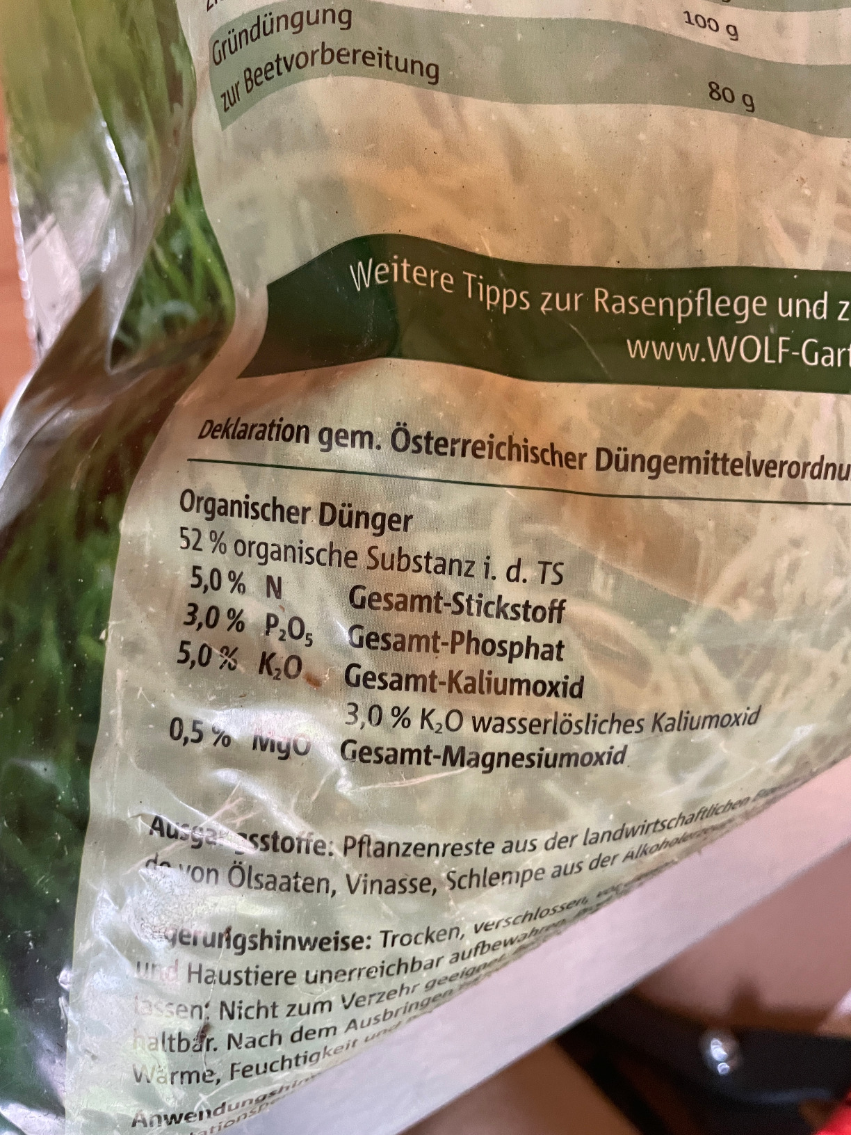 Gemüse wächst
