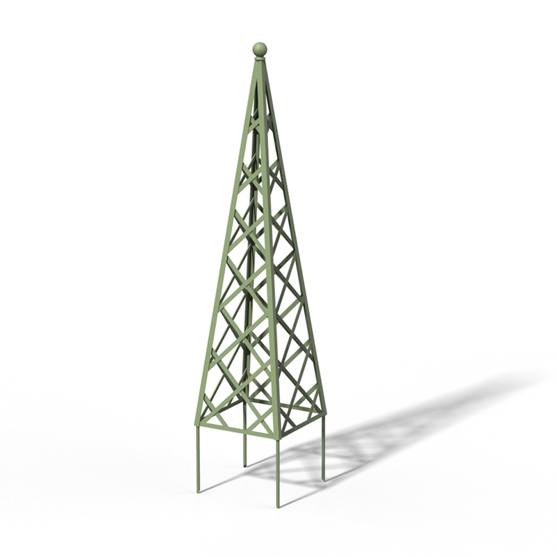 classic-garden-elements-abusir-rankpyramide-rankgitter-schwarz-70x119-cm image 8