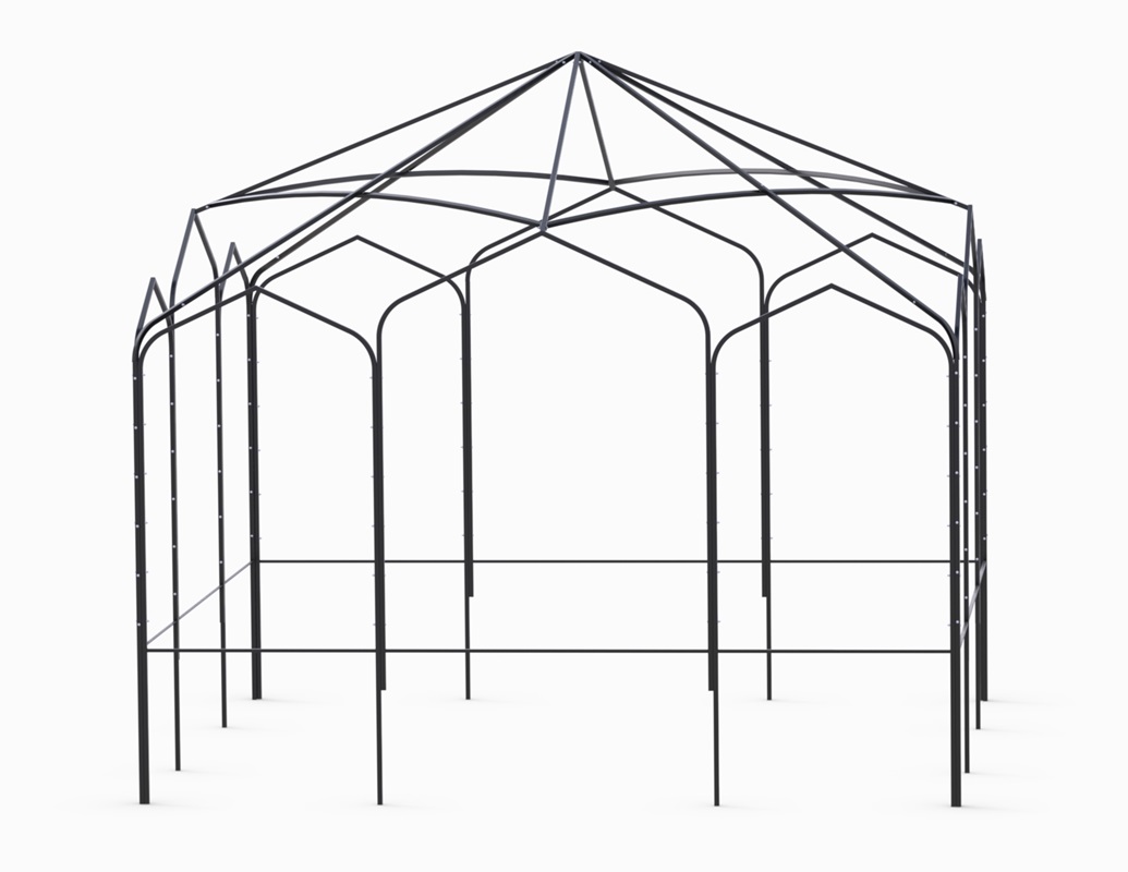 classic-garden-elements-sissinghurst-pavillon-metall-5x5-m image 1