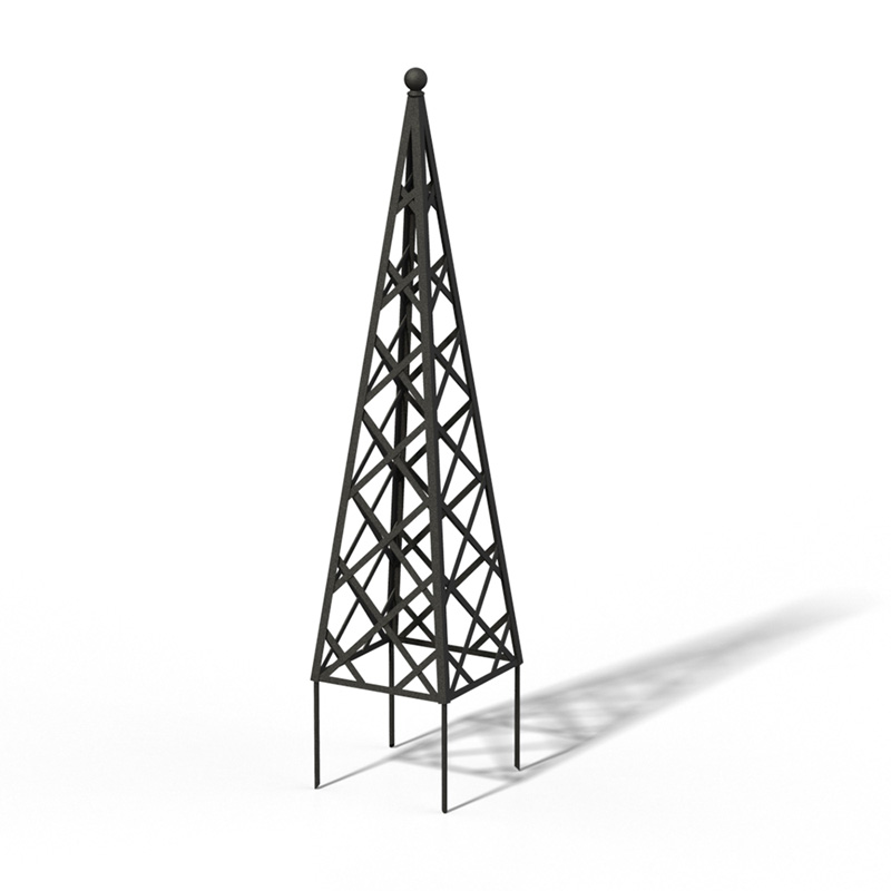 classic-garden-elements-abusir-rankpyramide-rankgitter-schwarz-70x119-cm image 5