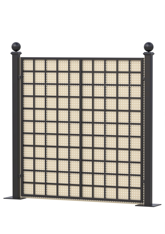classic-garden-elements-gropius-sichtschutzzaun-metall-schwarz image 4