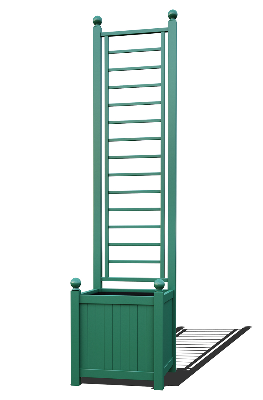 classic-garden-elements-polymestor-pflanzk-bel-mit-spalier-schwarz image 1