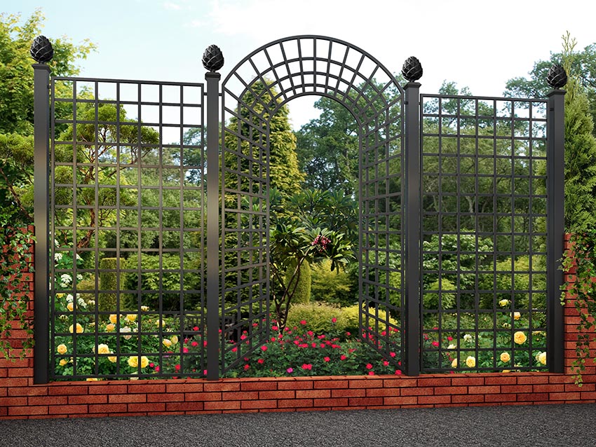 classic-garden-elements-sezincote-zaun-grand-set-schwarz image 2