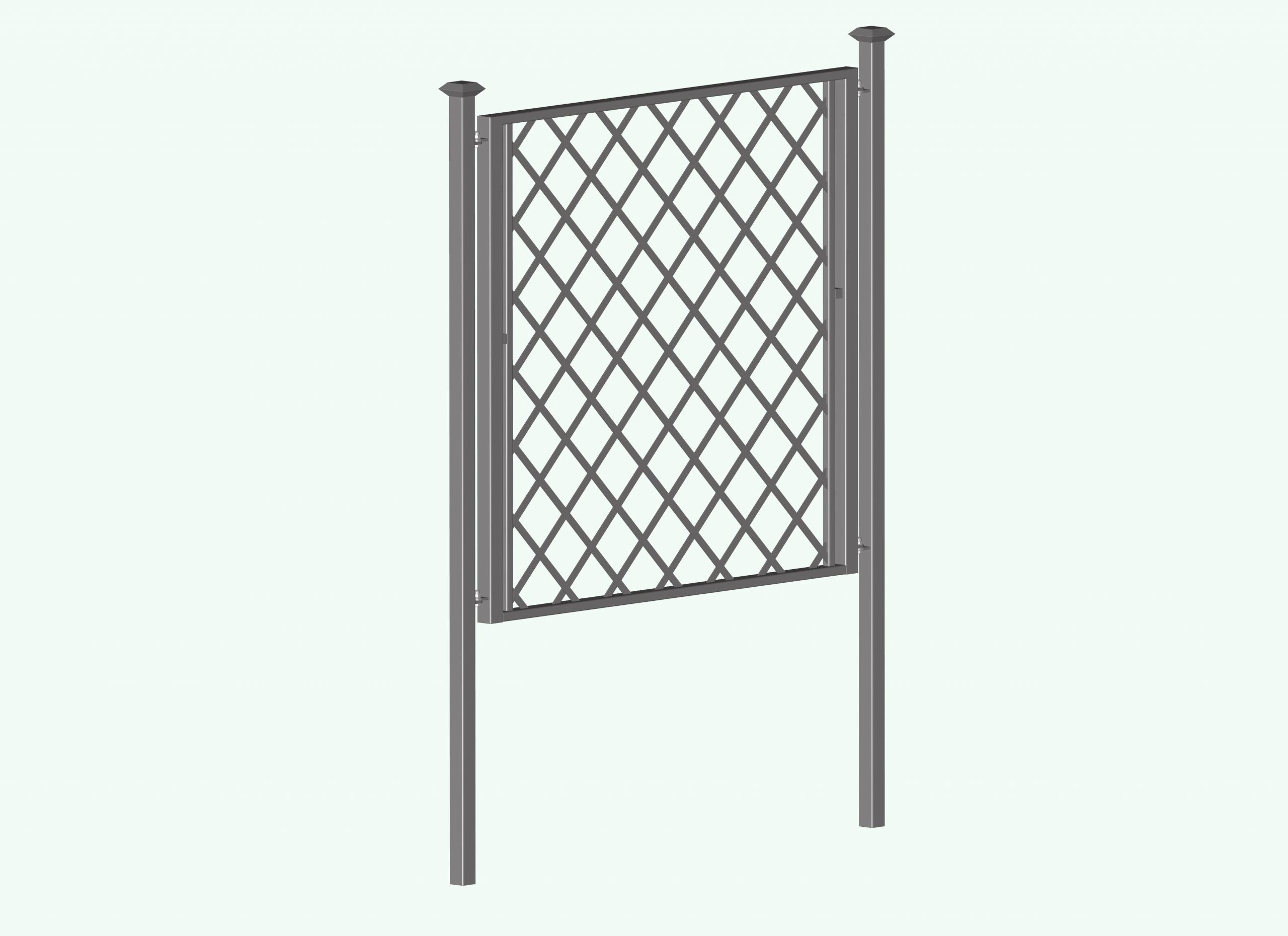 classic-garden-elements-portofino-trenngitter-metallzaun-schwarz image 8