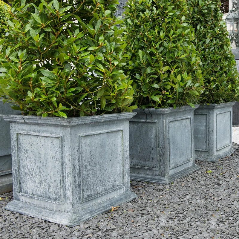 classic-garden-elements-englischer-pflanzk-bel-metall-grau-zink-patina image 4