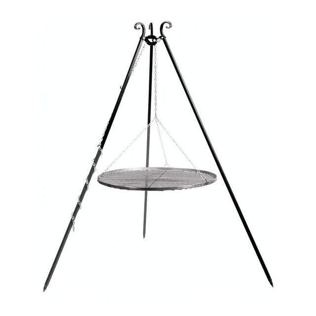 cookking-dreibein-grill-180-cm-mit-grillrost-60-cm-schwarz image 1