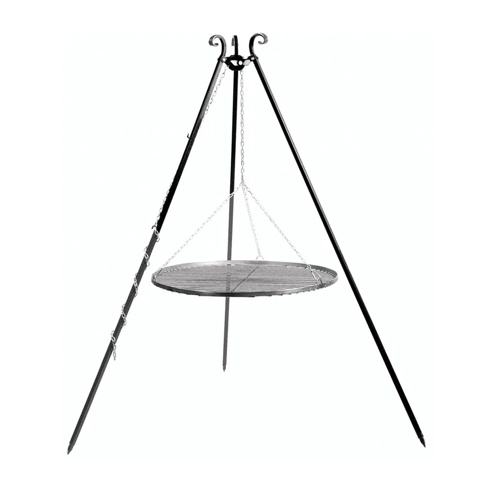 cookking-dreibein-grill-180-cm-mit-grillrost-60-cm-schwarz image 1