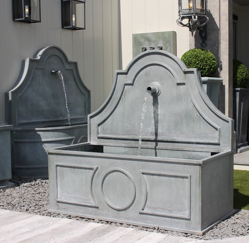 classic-garden-elements-tiber-wandbrunnen-zink-grau-mit-pumpe image 7