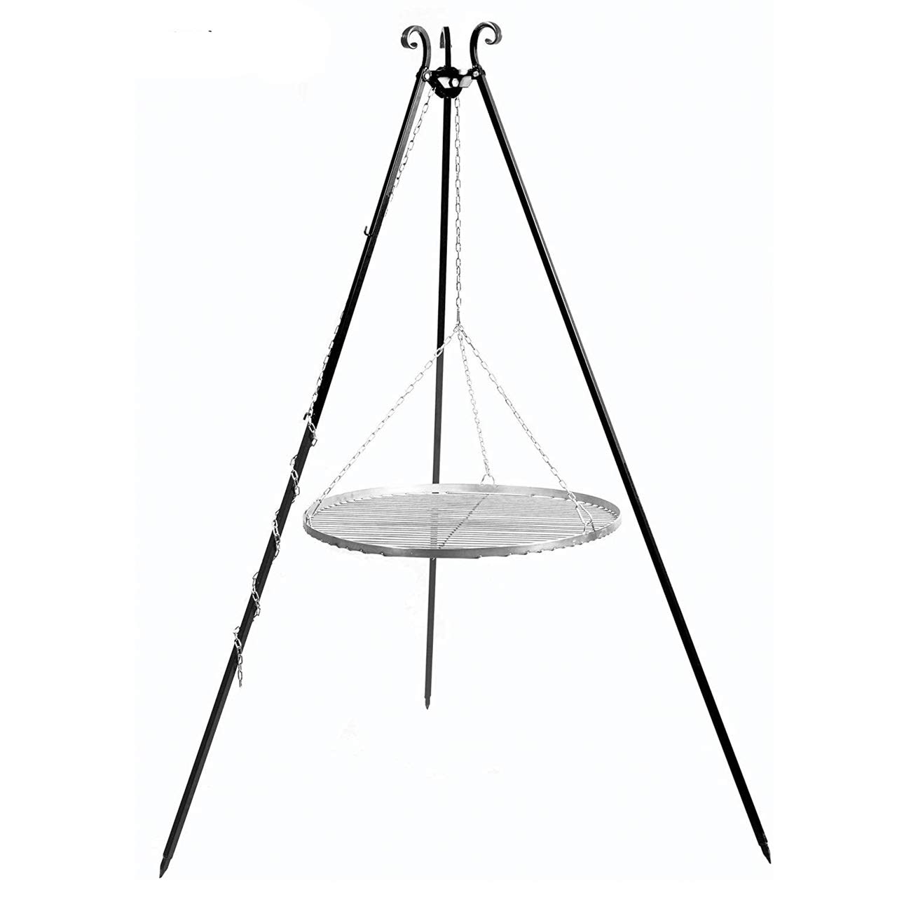 cookking-dreibeingrill-schwenkgrill-180-cm-mit-edelstahl-rost-80-cm image 1