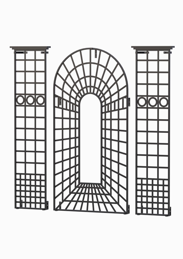 classic-garden-elements-burghley-house-rankgitter-set-schwarz image 1