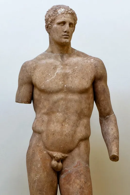 classic-garden-elements-agias-statue-delphi-bronze-lebensgro image 1