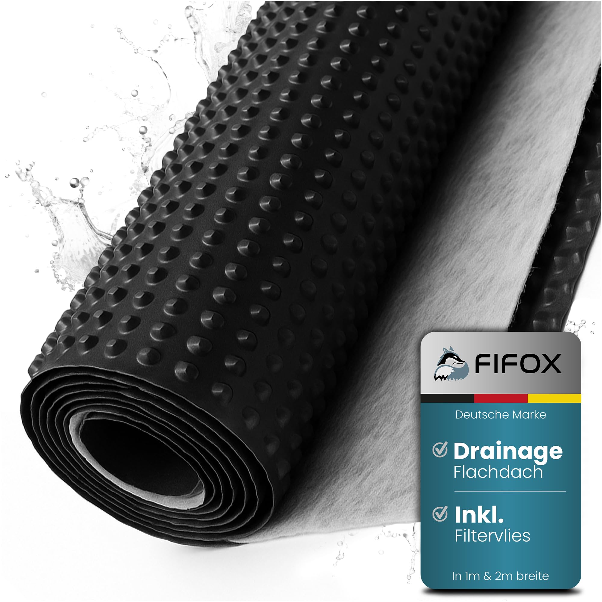 fifox-dachbegr-nung-drainage-1x8-m-noppenbahn-mit-filtervlies image 1