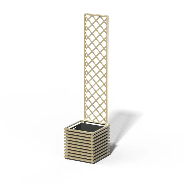 classic-garden-elements-pactye-pflanzk-bel-mit-rankgitter-schwarz image 1