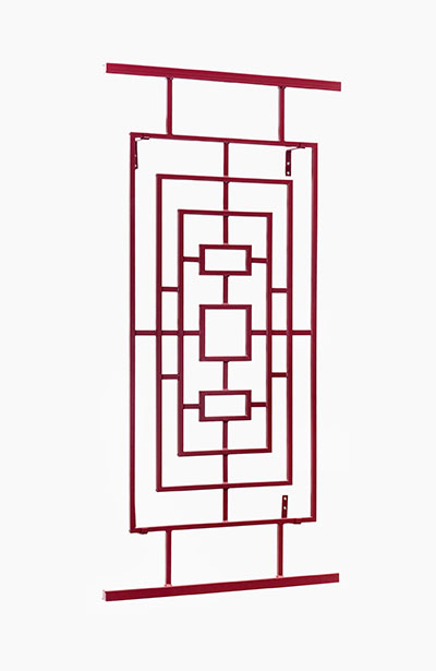 classic-garden-elements-hongkong-rankgitter-wandspalier-rot-metall image 1