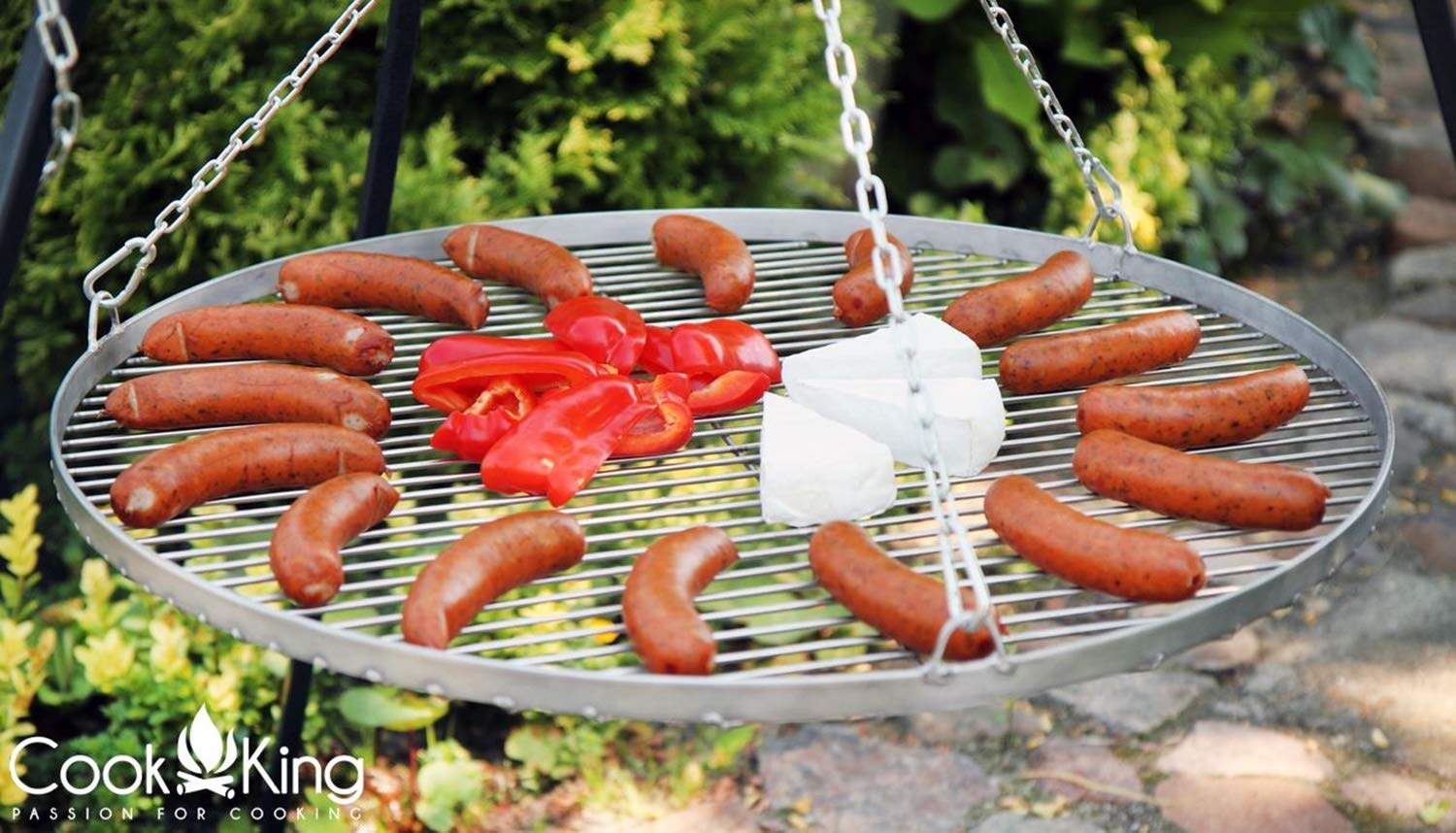 cookking-schwenkgrill-kurbel-200-cm-rost-50-cm-edelstahl-grill image 4