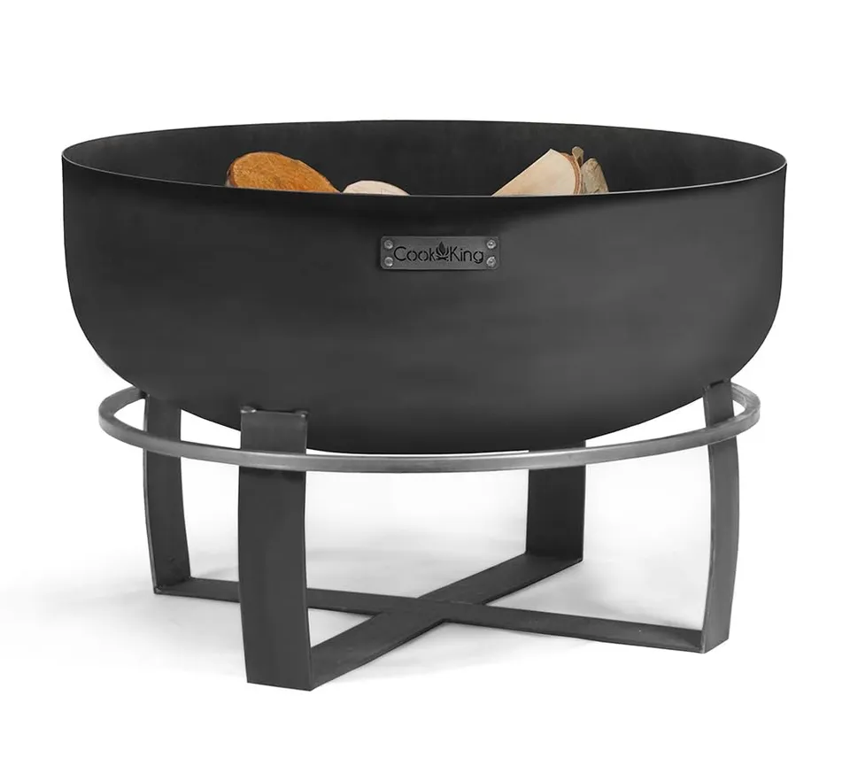 cookking-fire-bowls-feuerschale-viking-xxl-80-cm-schwarz-stahl image 1