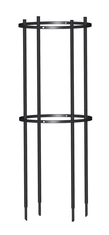 classic-garden-elements-jean-vibert-pflanzenst-tze-rund-schwarz-metall image 3