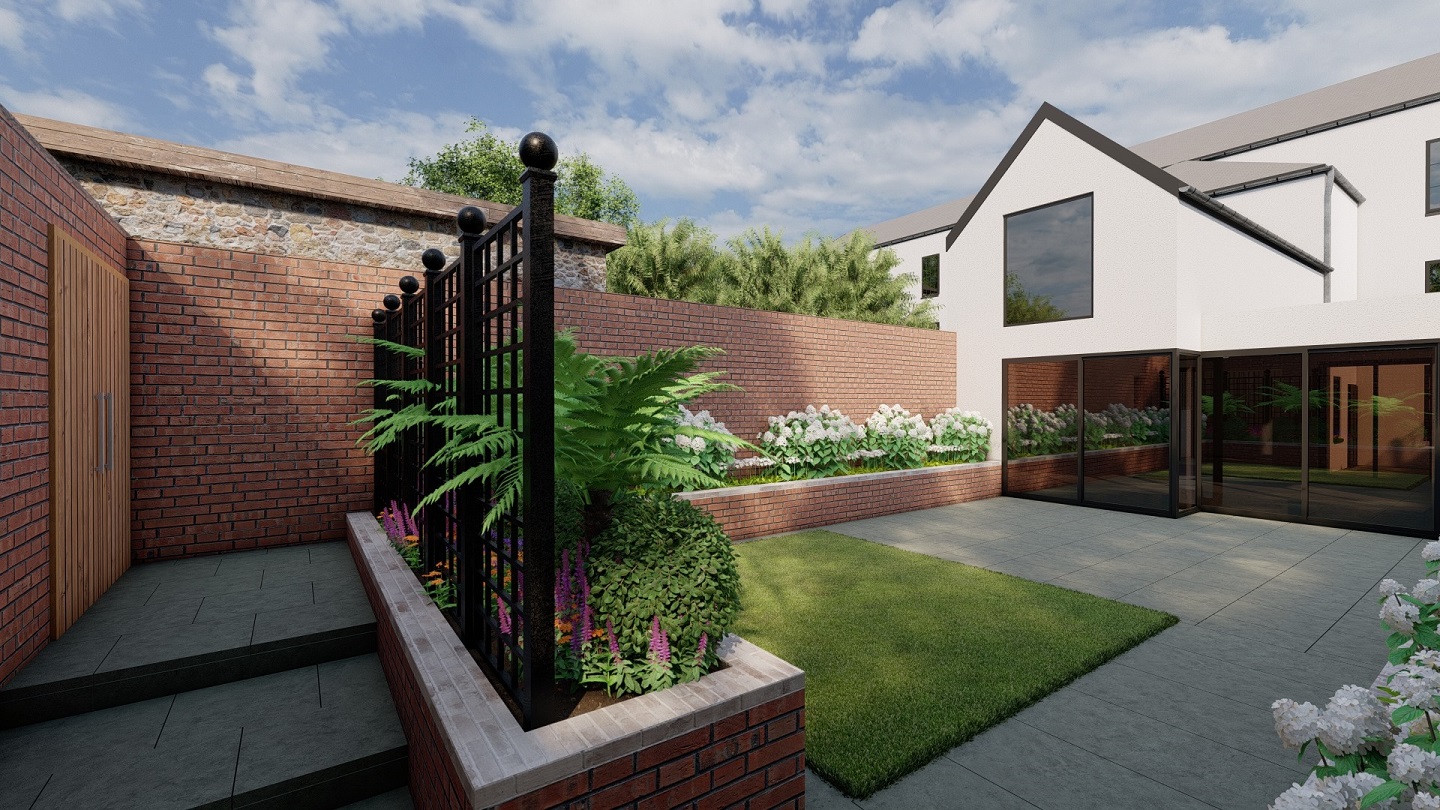 classic-garden-elements-bauhaus-trenngitter-metall-schwarz image 4