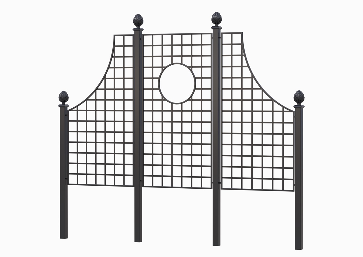 classic-garden-elements-lamport-grand-kunstschmiede-zaun-set-schwarz image 3