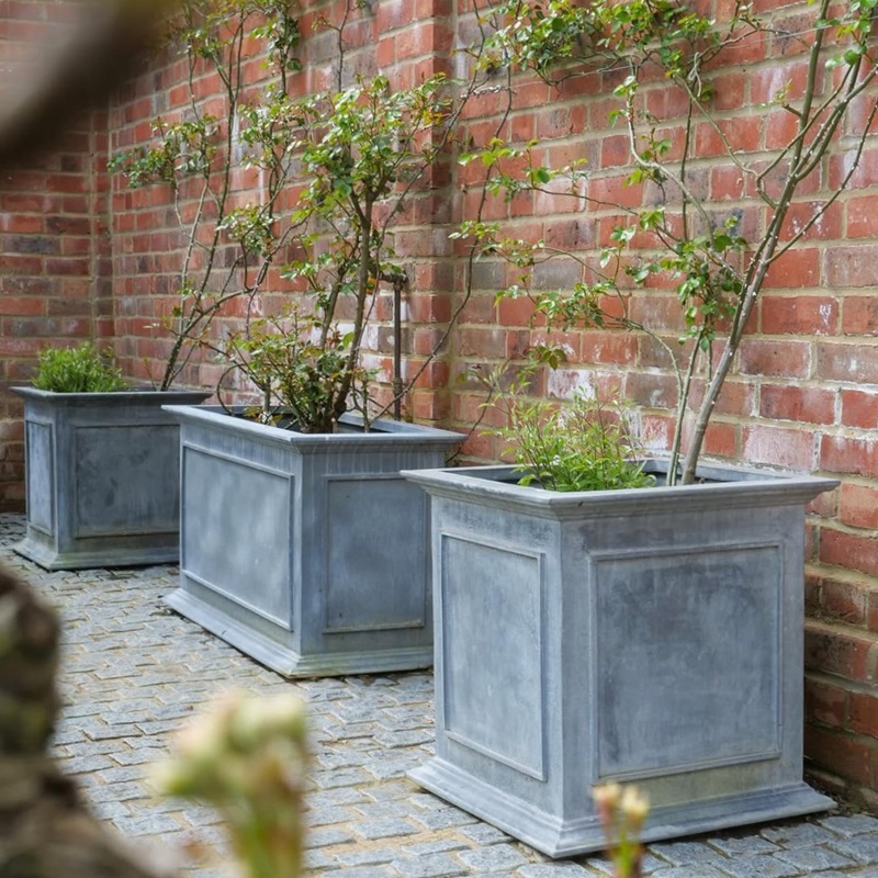 classic-garden-elements-englischer-pflanzk-bel-metall-grau-zink-patina image 8