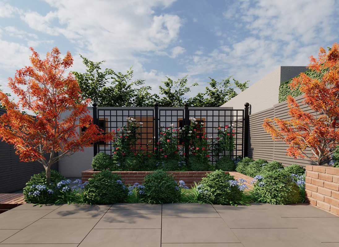 classic-garden-elements-bauhaus-trenngitter-metall-schwarz image 3