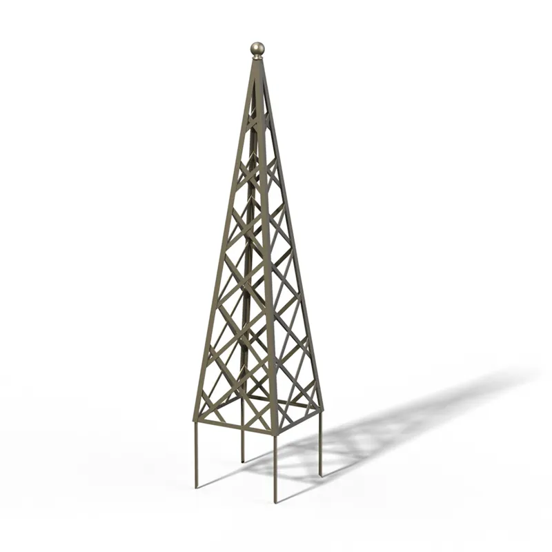 classic-garden-elements-abusir-rankpyramide-rankgitter-schwarz-70x119-cm image 1