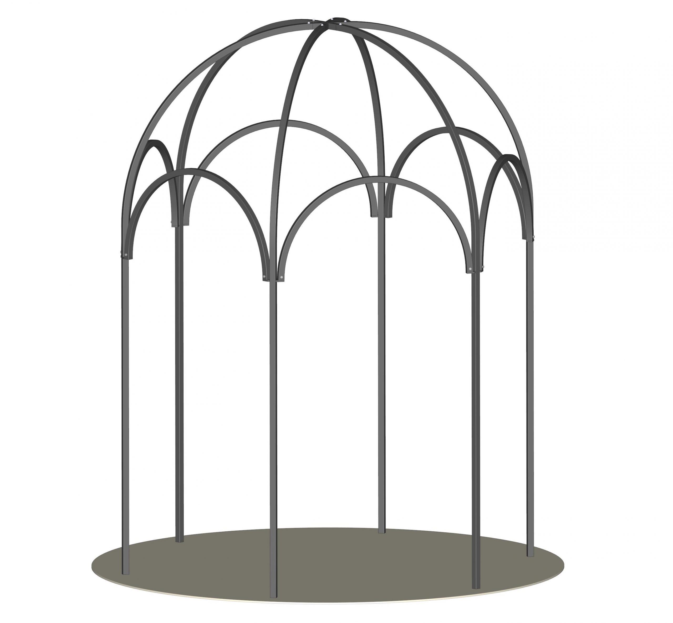 classic-garden-elements-firenze-pavillon-metall-schwarz-270-cm image 6