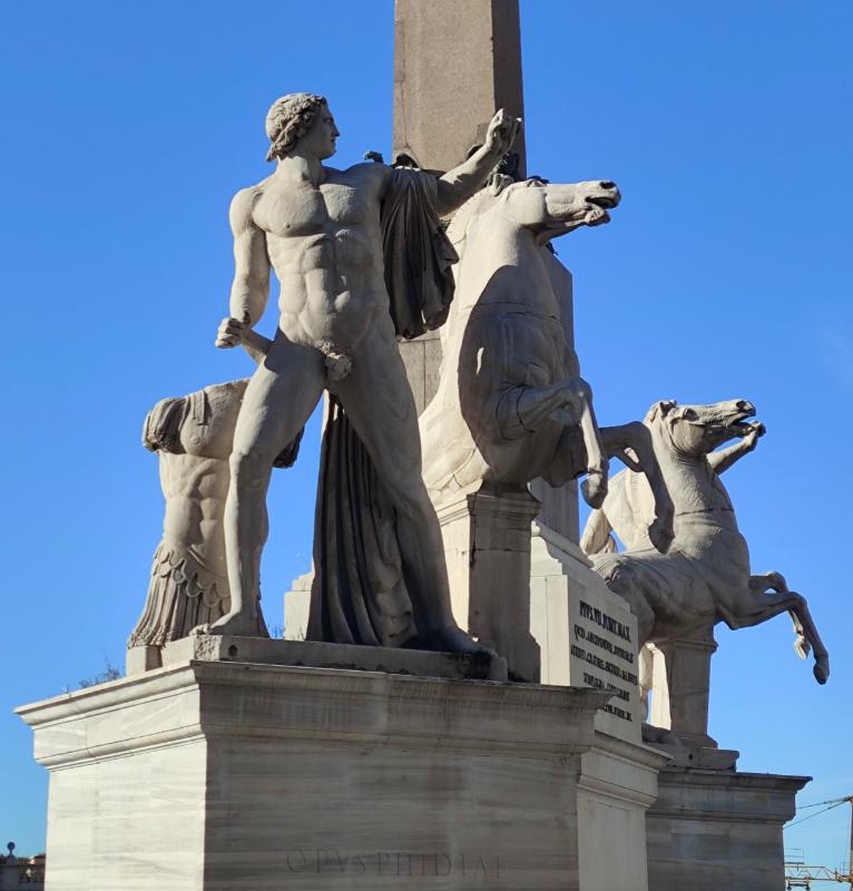 classic-garden-dioskuren-quirinal-bronze-statue-rosseb-ndiger image 4