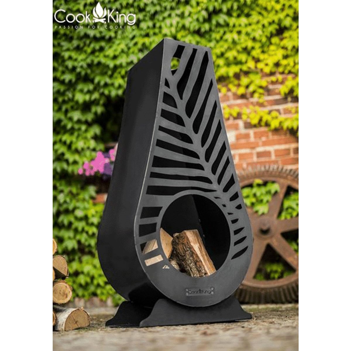 cookking-lima-gartenkamin-schwarz-stahl-50x33x108-cm image 5