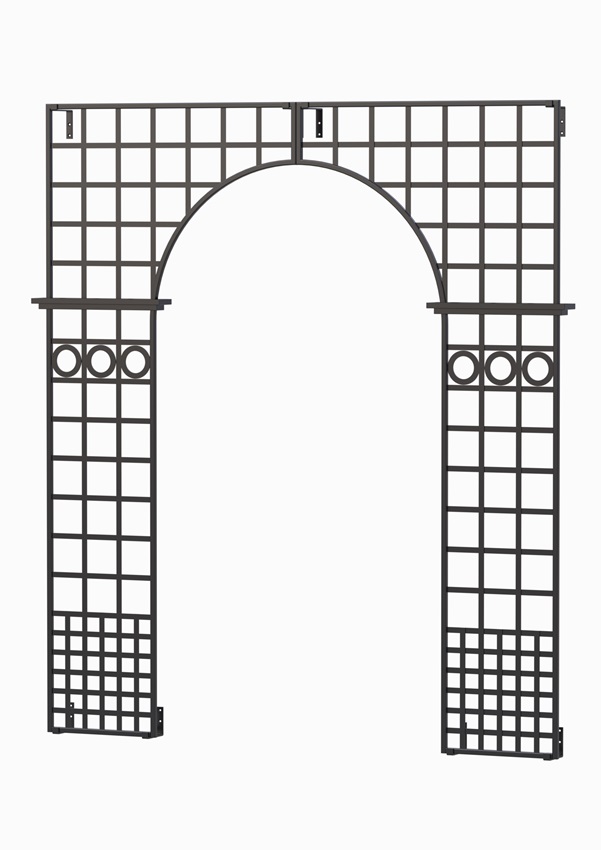 classic-garden-elements-osborne-house-gitterspalier-metall-schwarz-single image 2