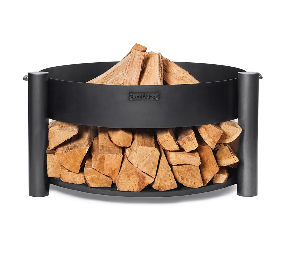 cookking-montana-feuerschale-60-cm-mit-holzlager-schwarz image 3