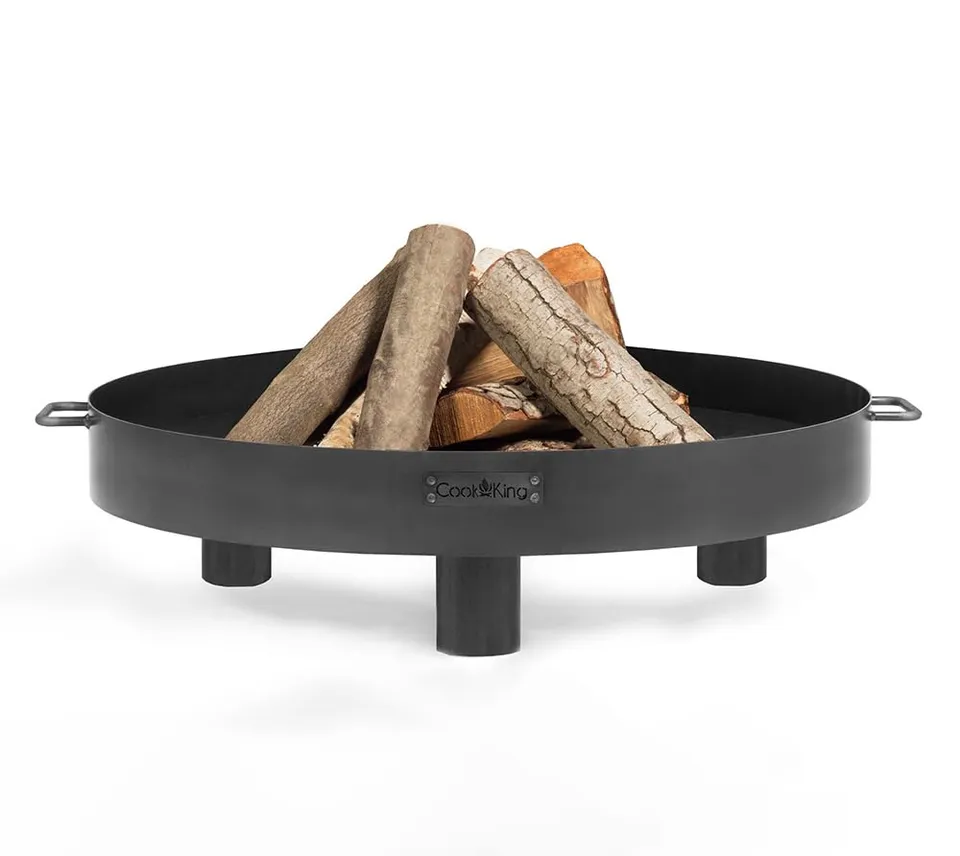 cookking-tunis-feuerschale-60-cm-flach-mit-griffen-schwarz image 1