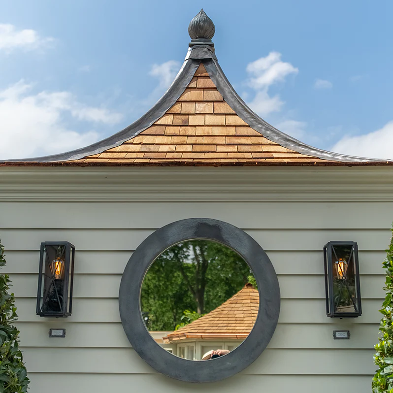 classic-garden-elements-runder-spiegel-zink-80-cm-wetterfest image 2