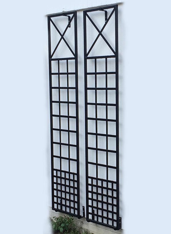 classic-garden-elements-croome-wandrankgitter-metall-44x200-schwarz image 1