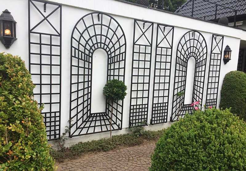 classic-garden-elements-croome-treillage-rankgitter-schwarz-3-teilig image 2