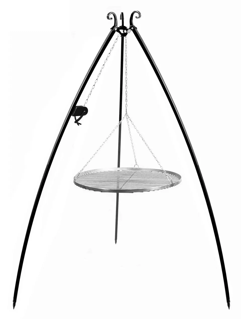 cookking-tripod-schwenkgrill-200-cm-mit-rolle-und-rost-80-cm image 1