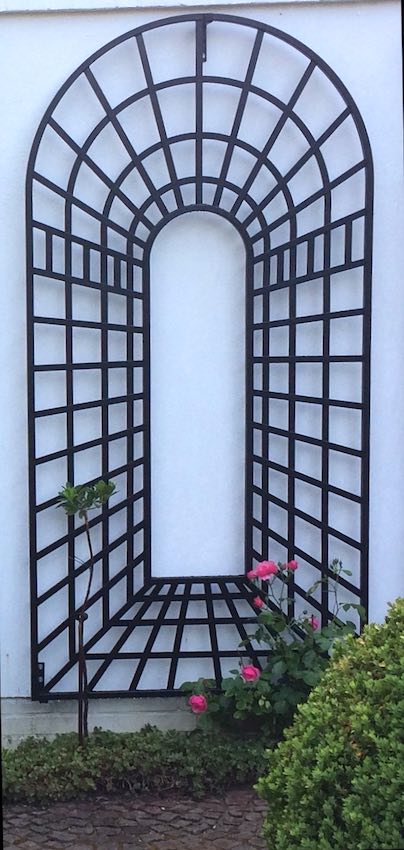 classic-garden-elements-trompe-l-il-wand-rankgitter-metall-schwarz image 5