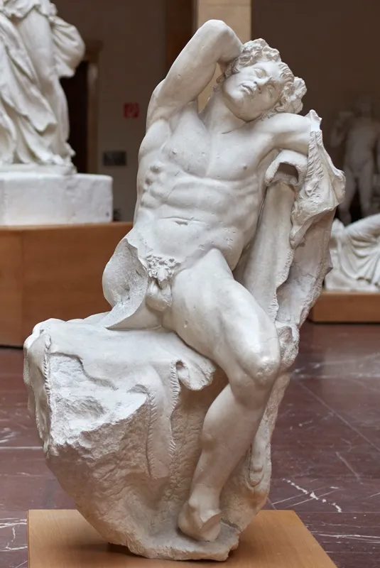 classic-garden-elements-barberinischer-faun-antike-statue-lebensgro-satyr image 1