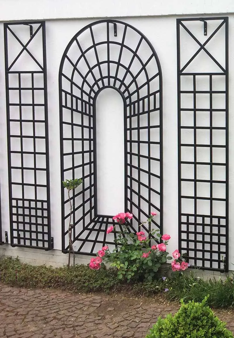 classic-garden-elements-croome-treillage-rankgitter-schwarz-3-teilig image 1