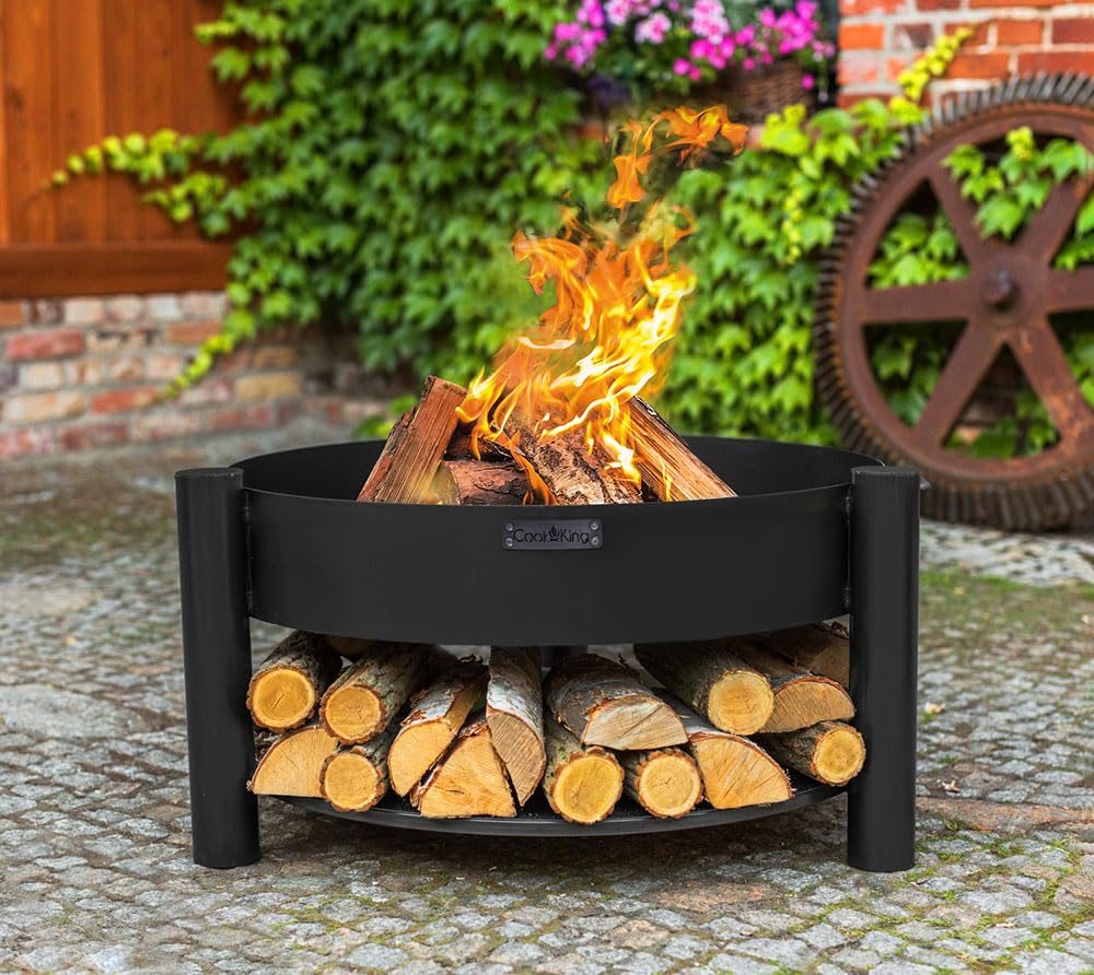 cookking-montana-feuerschale-60-cm-mit-holzlager-schwarz image 5