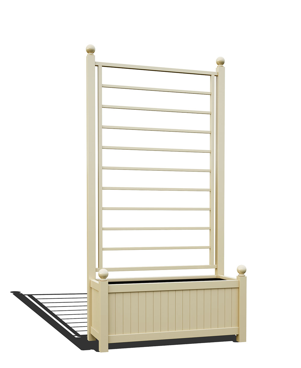 classic-garden-elements-apelaeus-pflanzk-bel-mit-spalier-schwarz image 2