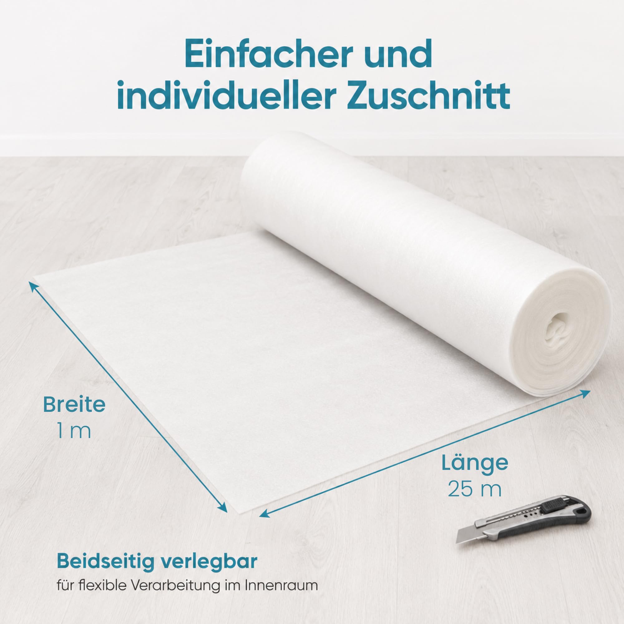 fifox-trittschalld-mmung-2-mm-25-m-d-mmunterlage-laminat-parkett image 6